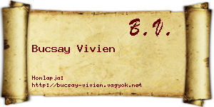 Bucsay Vivien névjegykártya