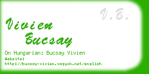 vivien bucsay business card